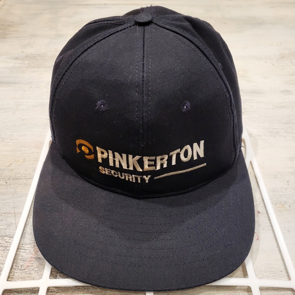 Vintage Pinkerton Security Snapback Hat - OSFM - Made in the USA